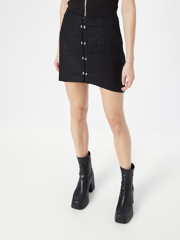Oval Square Skirt 'Fly' in Black: front