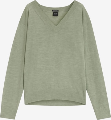 BOSS Pullover ' Freeslyn ' in Grün: Vorderseite