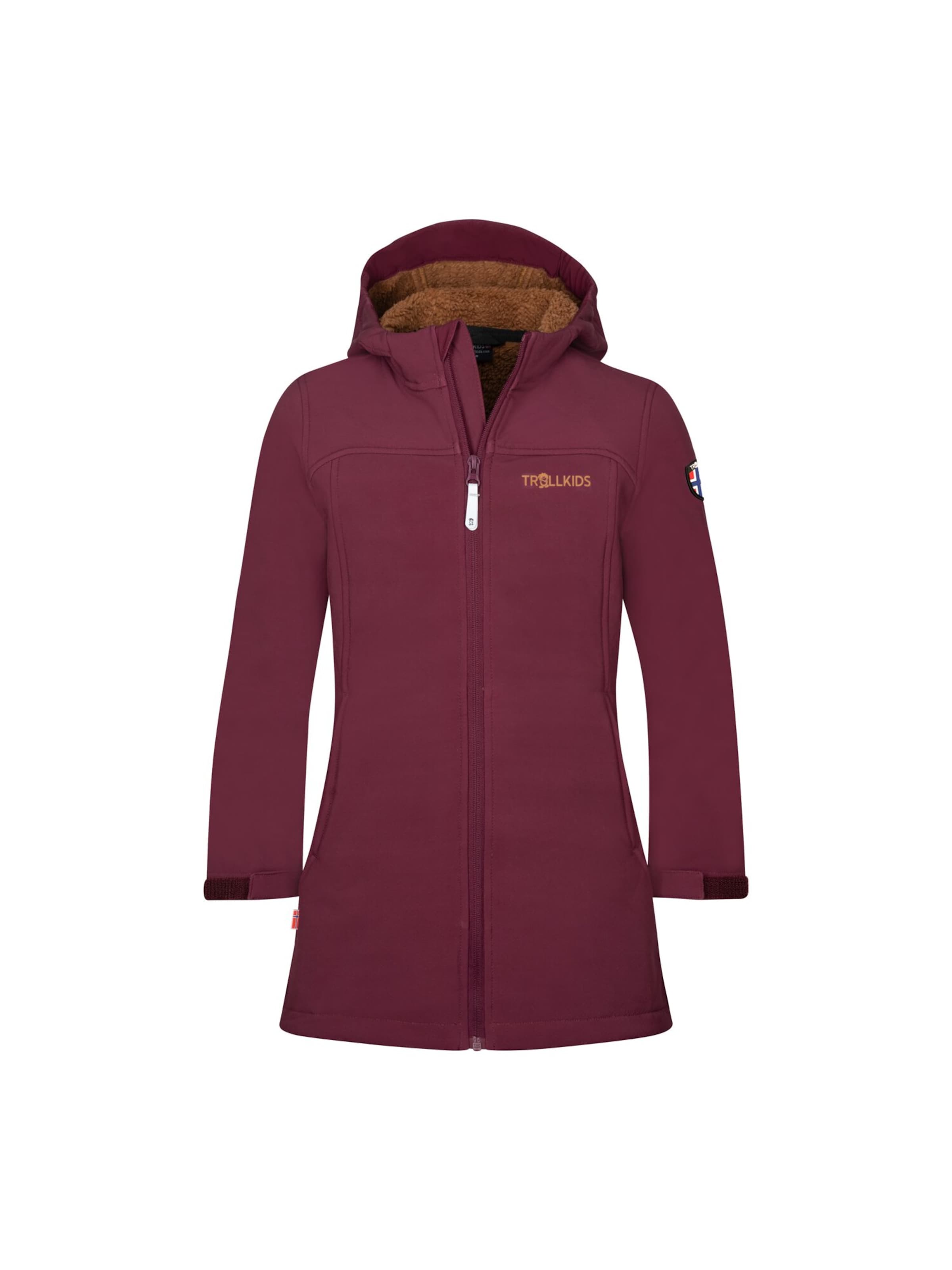 TROLLKIDS Outdoor jacket in Brown: front