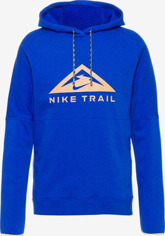 NIKE Athletic Sweatshirt in Blue: front