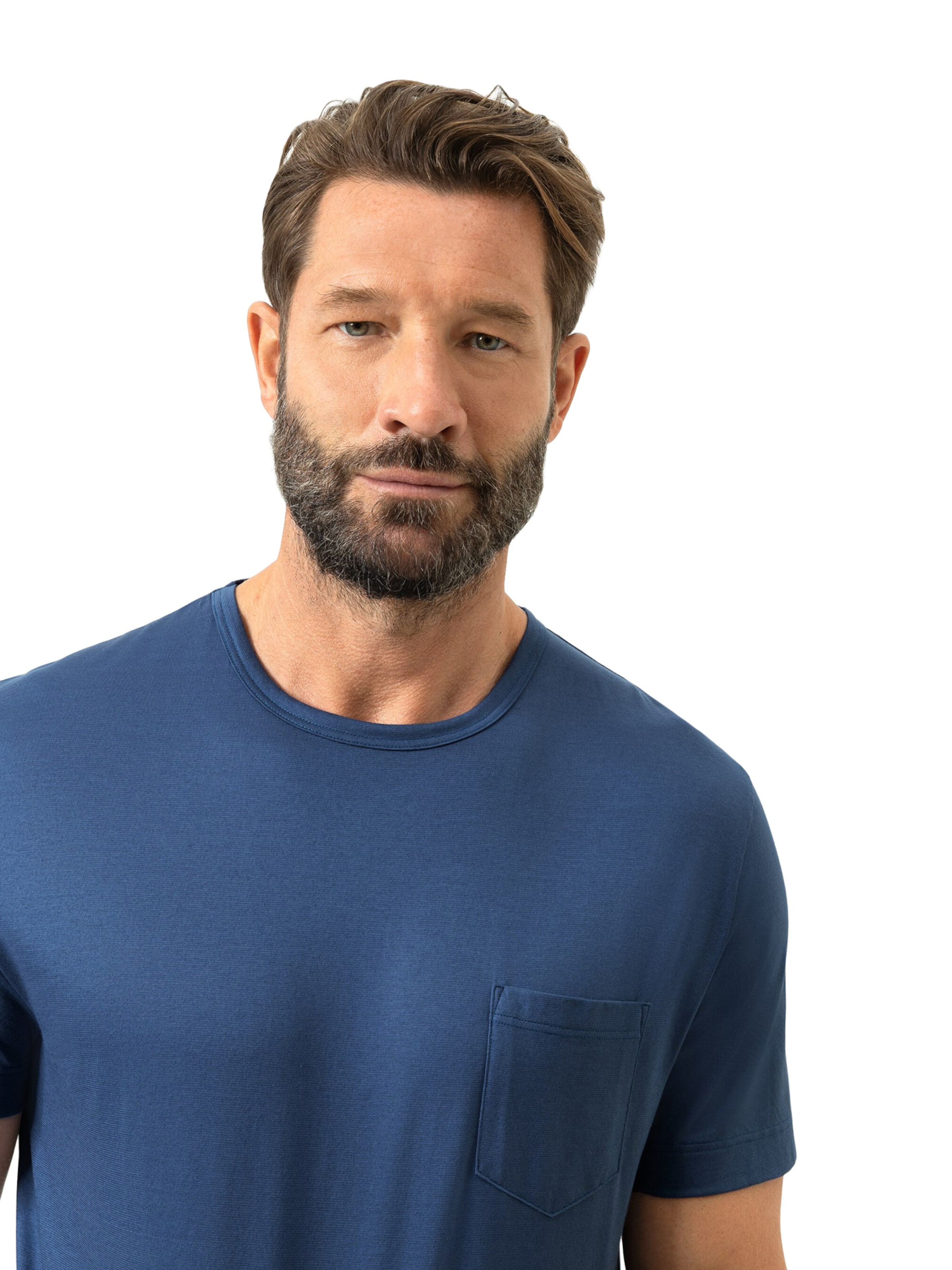 Mey Pyjama kort 'Summer Flower' in Blauw