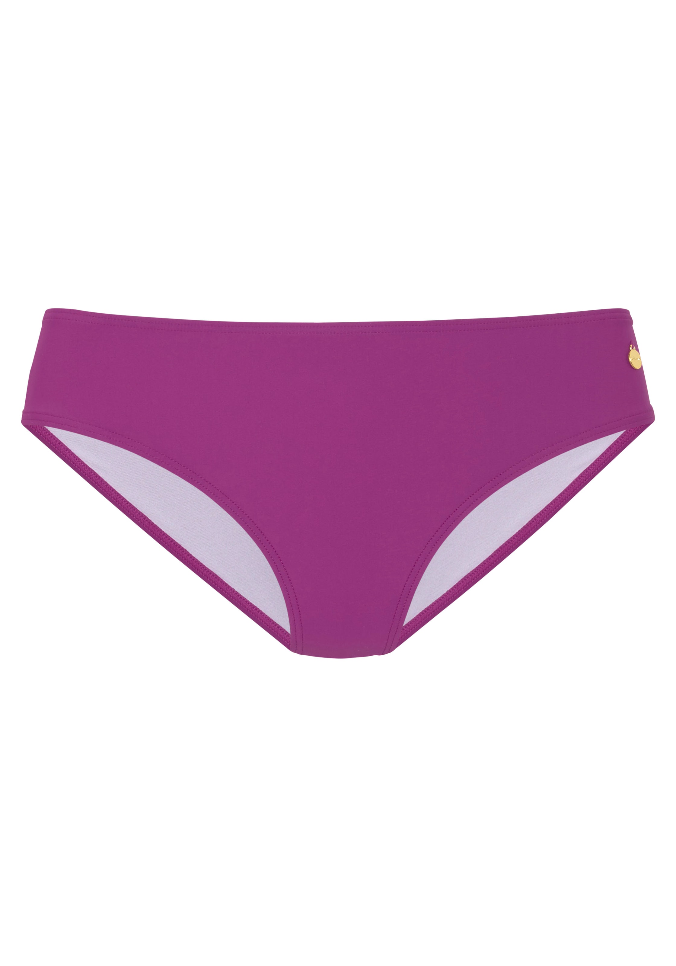 LASCANA Bikini Bottoms in Purple: front