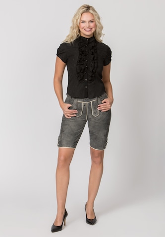 STOCKERPOINT Trachtenbluse 'Melly' in Schwarz