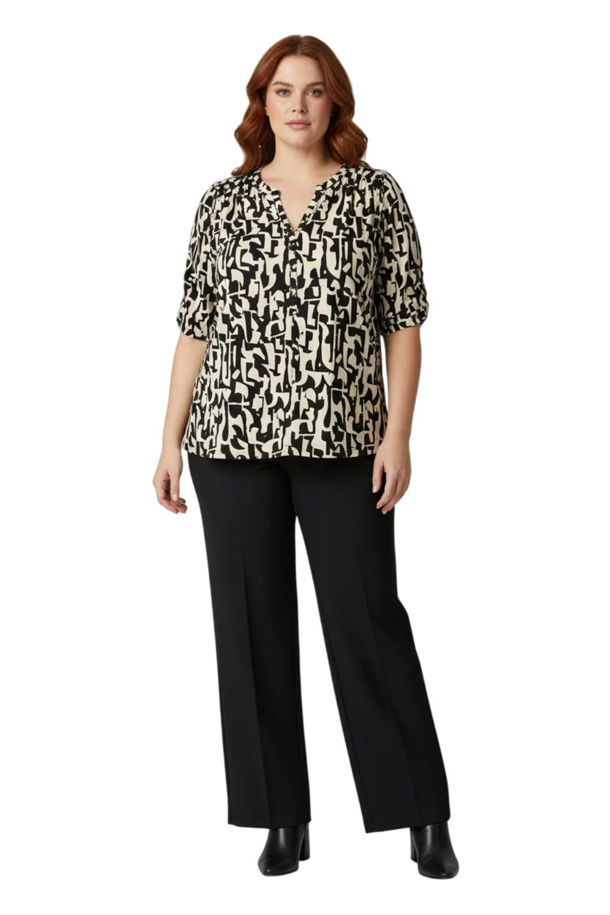 Shape Of You Bluse in Beige