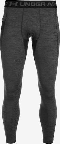 UNDER ARMOUR Workout Pants 'Cold Gear Twist' in Black: front