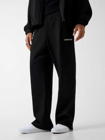 Wide Leg Pantalon 'SCUBA' GUESS JEANS en noir : devant