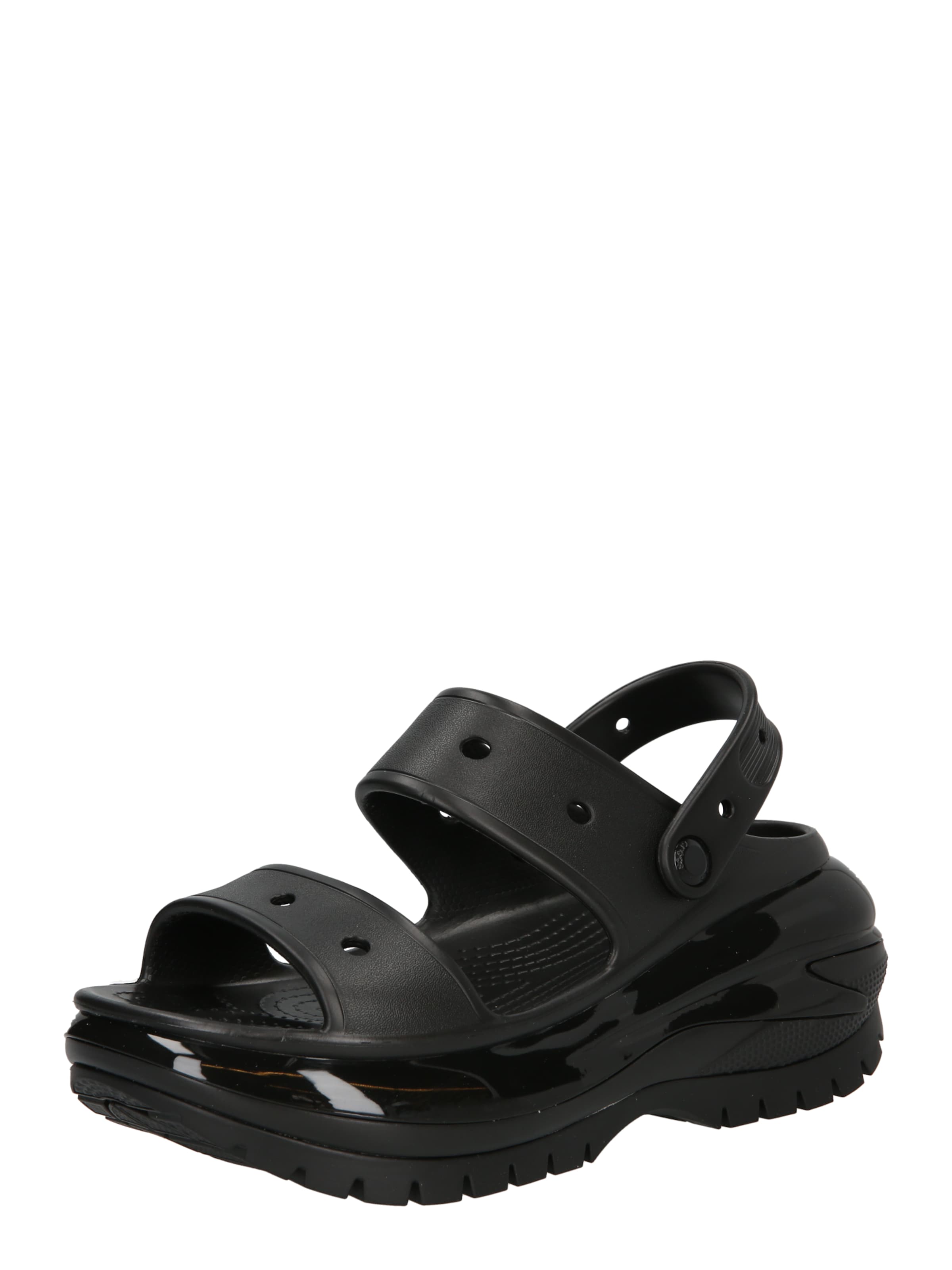Crocs - Sandalias 'Mega Crush' en negro: frente