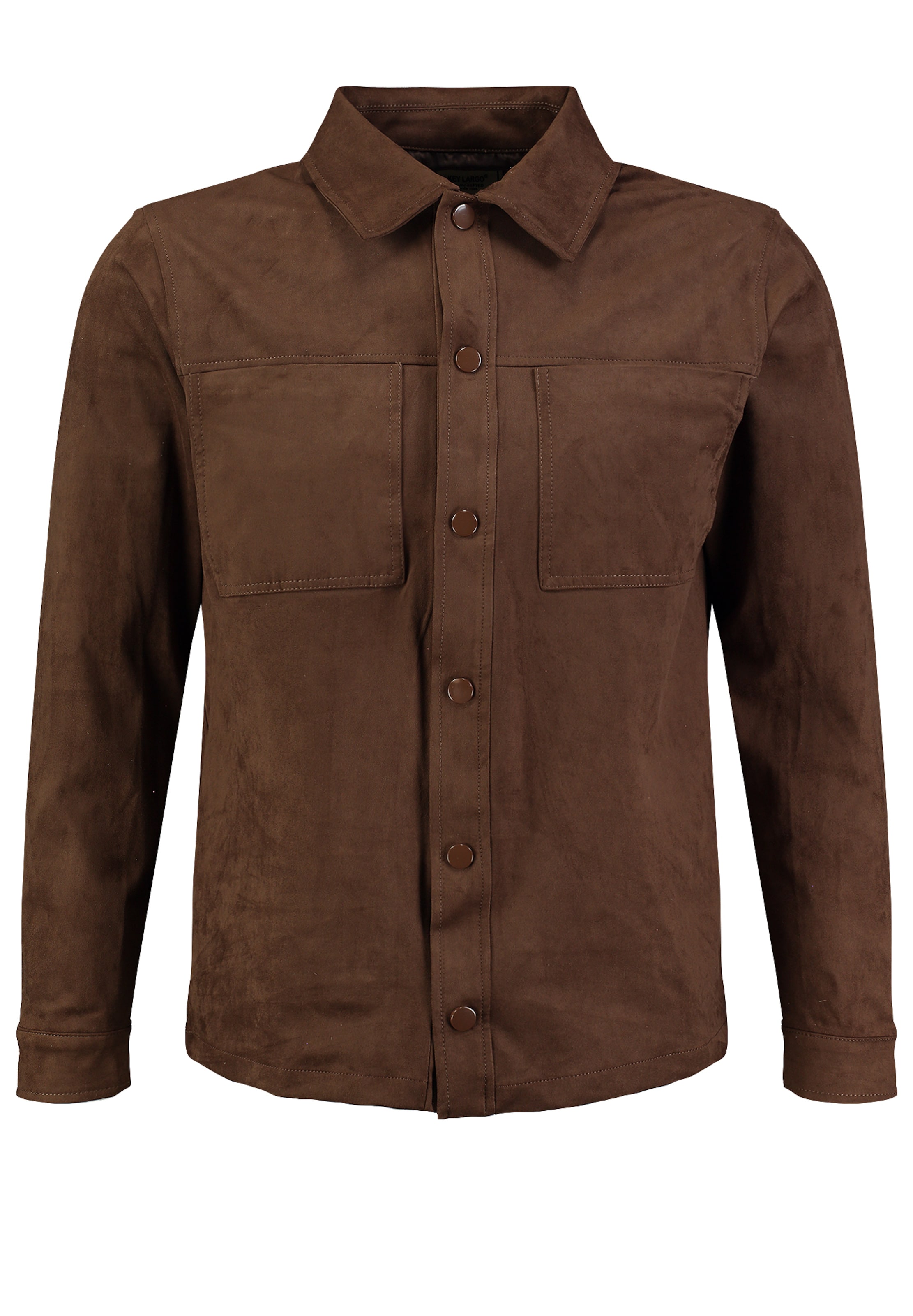 Regular fit Camicia ' BORDER ' di Key Largo in marrone: frontale