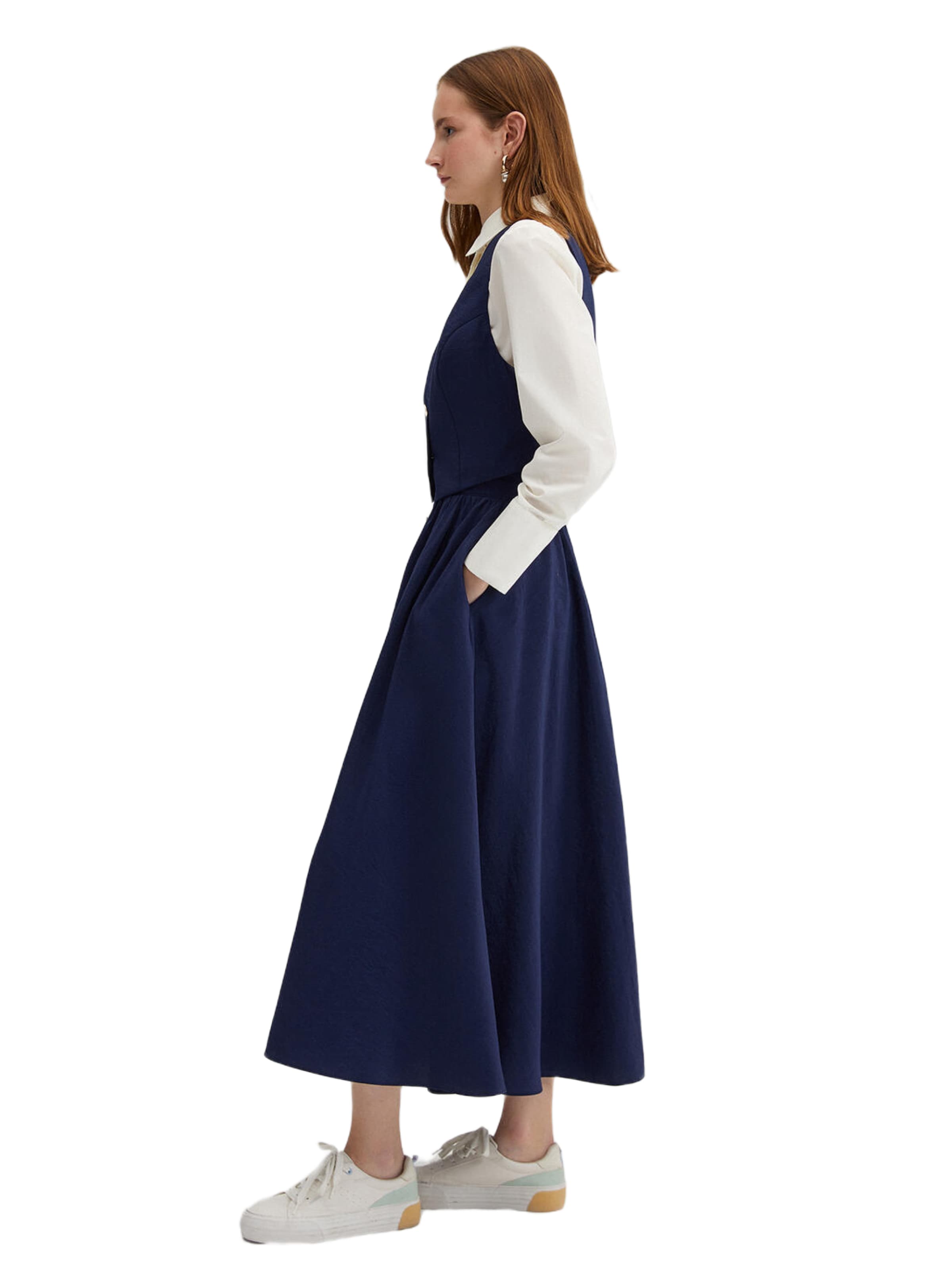 Touche Prive Kostuum 'Damm' in Blauw