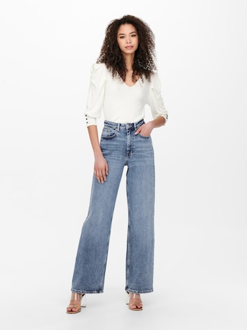 ONLY Wide Leg Jeans 'Juicy' i blå