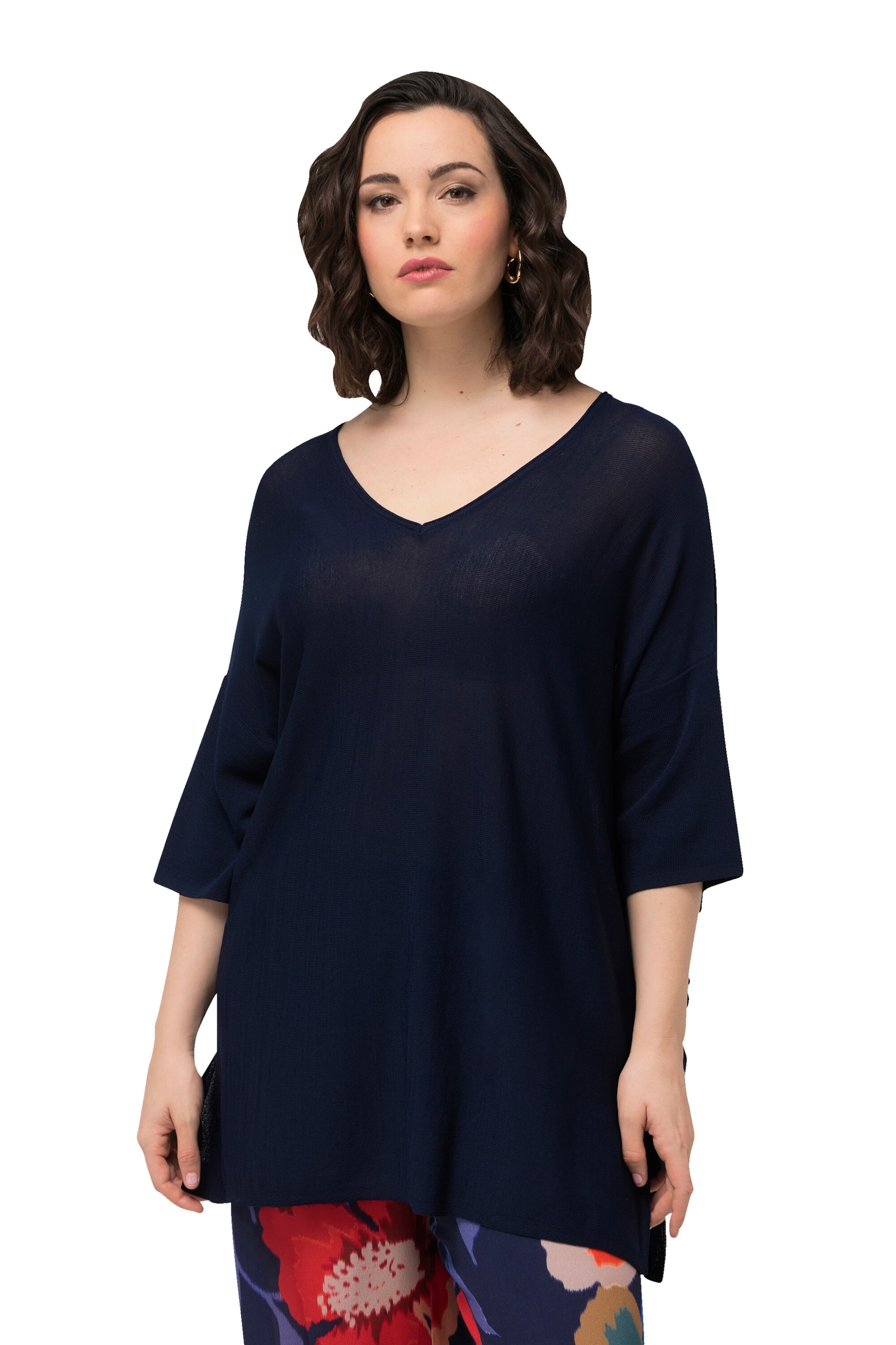 Ulla Popken Pullover in Schwarz: Vorderseite