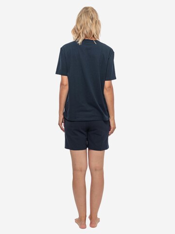 SCHIESSER Pyjama 'Organic Cotton' in Blauw