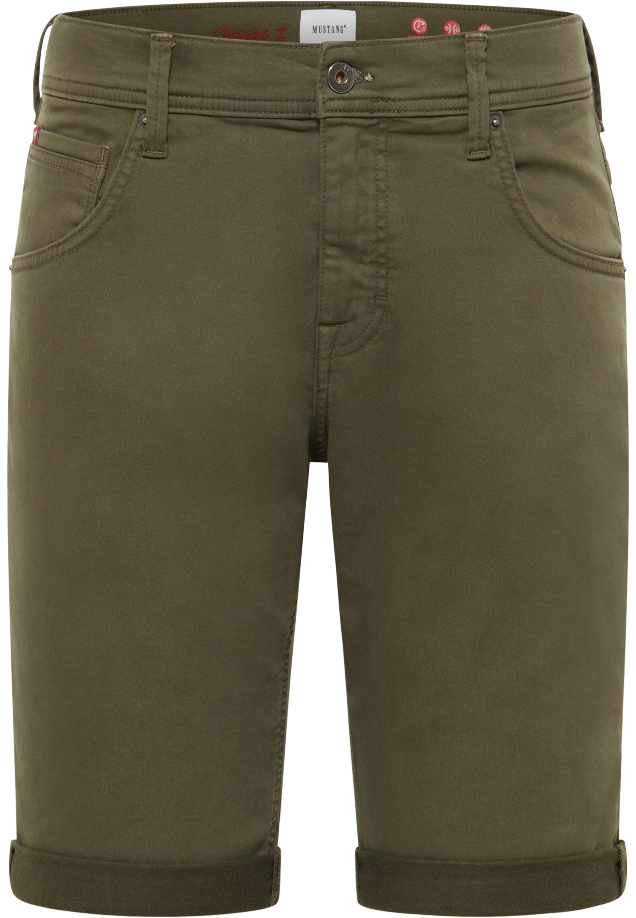 MUSTANG Slimfit Jeans in Grün: Vorderseite