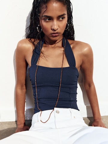 Haut Pull&Bear en bleu : devant