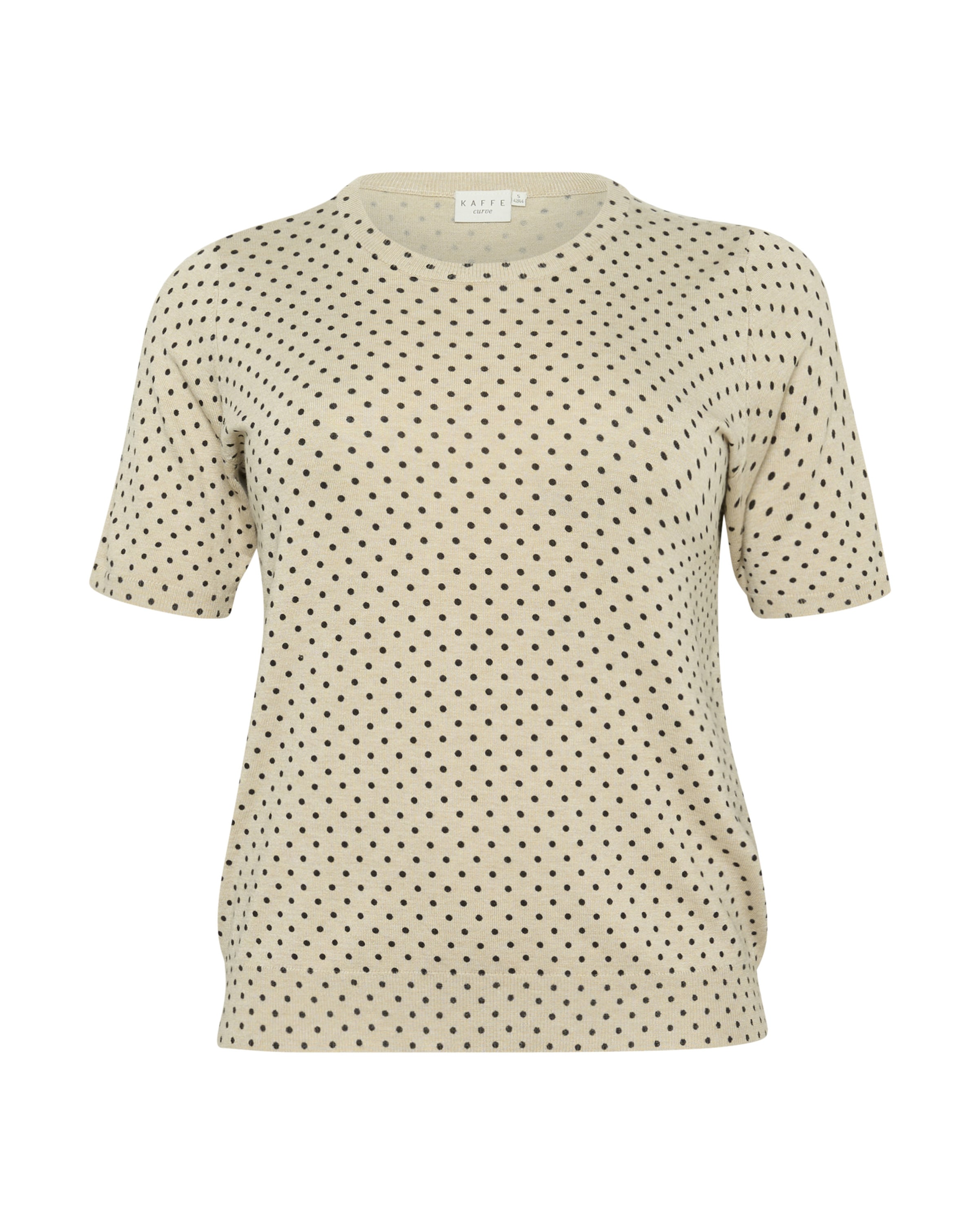 KAFFE CURVE Pullover 'lizzy' in Beige: Vorderseite