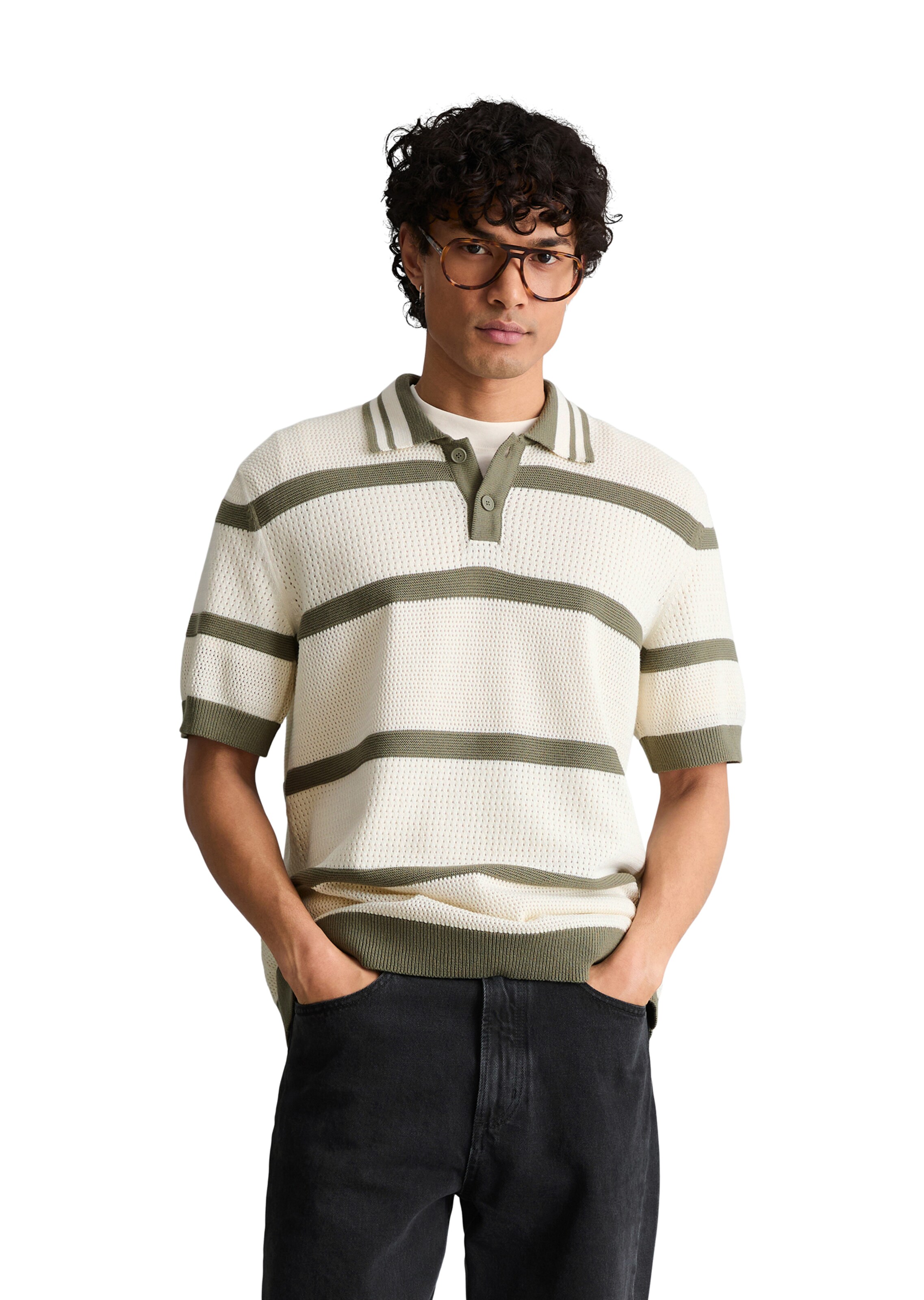 Marc O'Polo DENIM Shirt in Beige: Vorderseite