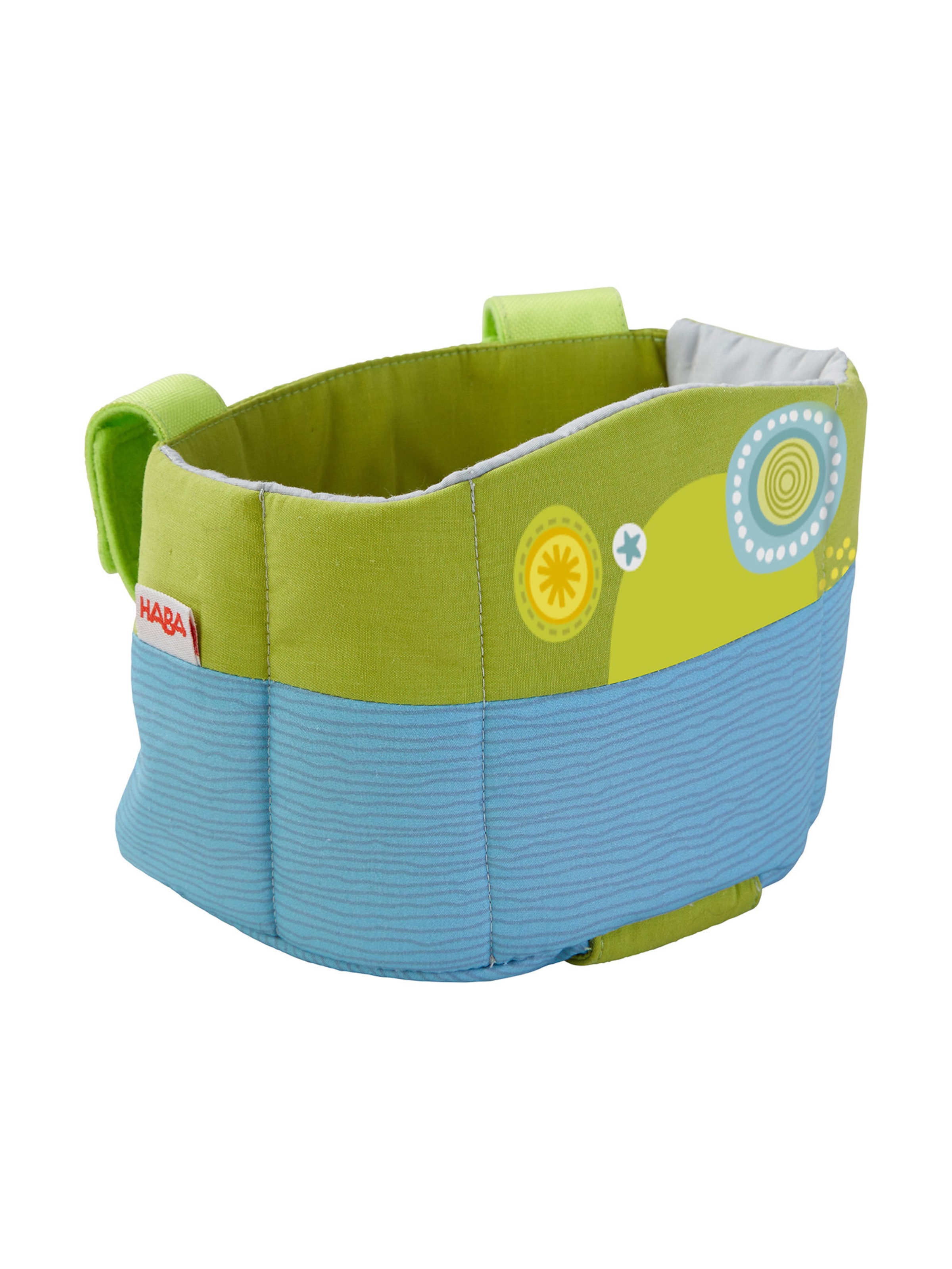 HABA Puppen Fahrradsitz ' Sommerwiese ' in Mischfarben: Vorderseite