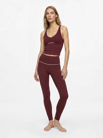 Karl Lagerfeld Skinny Broek in Rood
