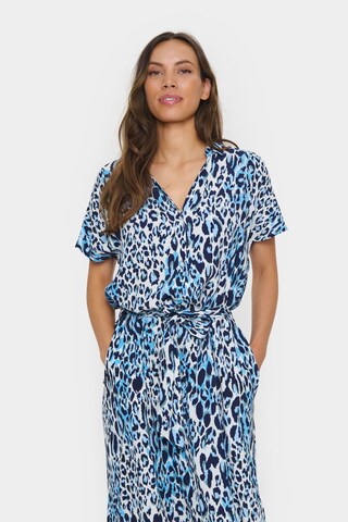 SAINT TROPEZ Shirt dress 'Blanca' in Blue