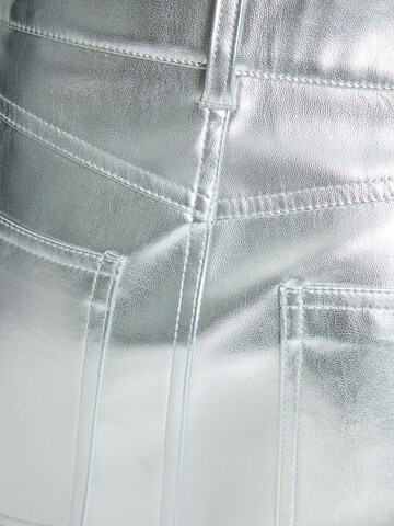 Bershka Skirt in Silver