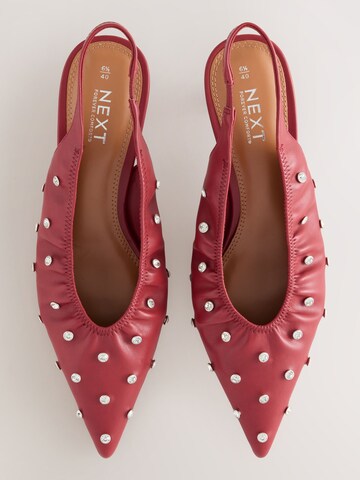Next Лодочки с открытой пяткой 'Forever Comfort' в Красный