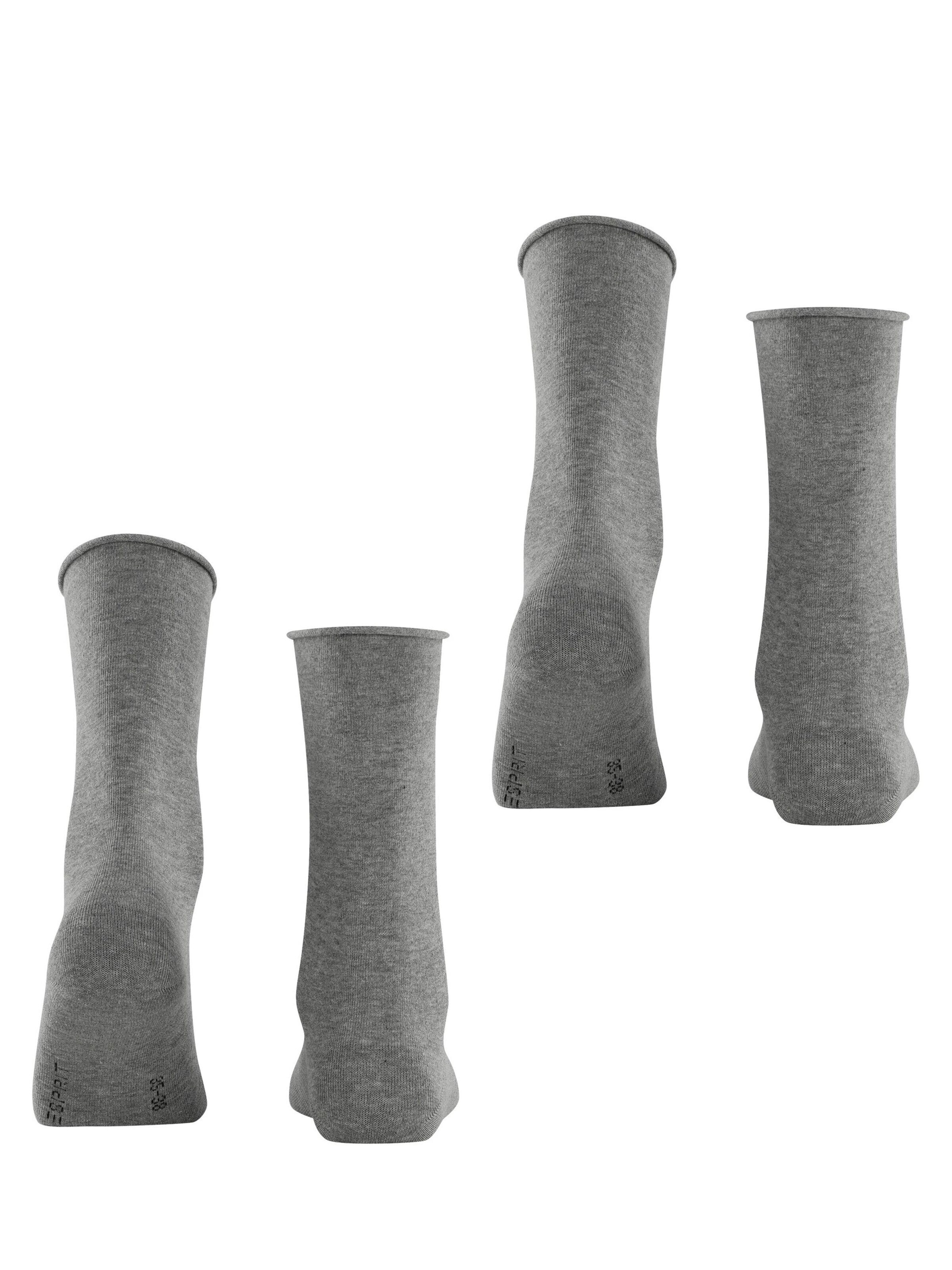 ESPRIT Socken 'Basic Pure 2-Pack'‌‌‌ in Grau