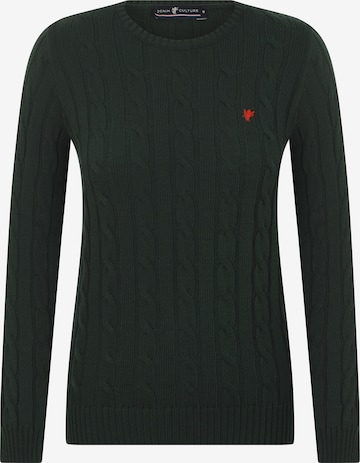 DENIM CULTURE Sweater 'Luisa' in Green: front