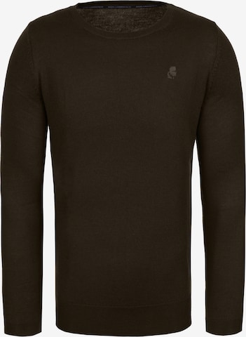 Pull-over Karl Lagerfeld en marron : devant