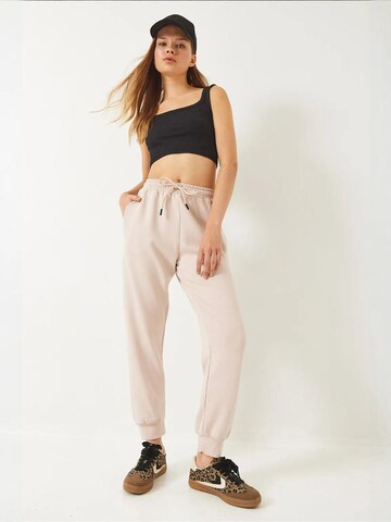 Bianco Lucci - Tapered Calças em bege