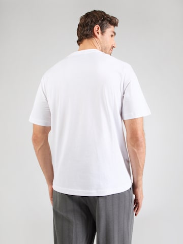 HUGO Тениска 'Namerix' в бяло