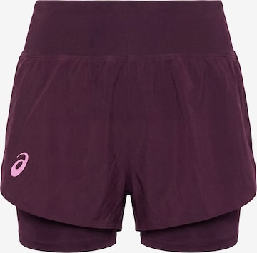 ASICS Regular Urheiluhousut värissä lila: etupuoli