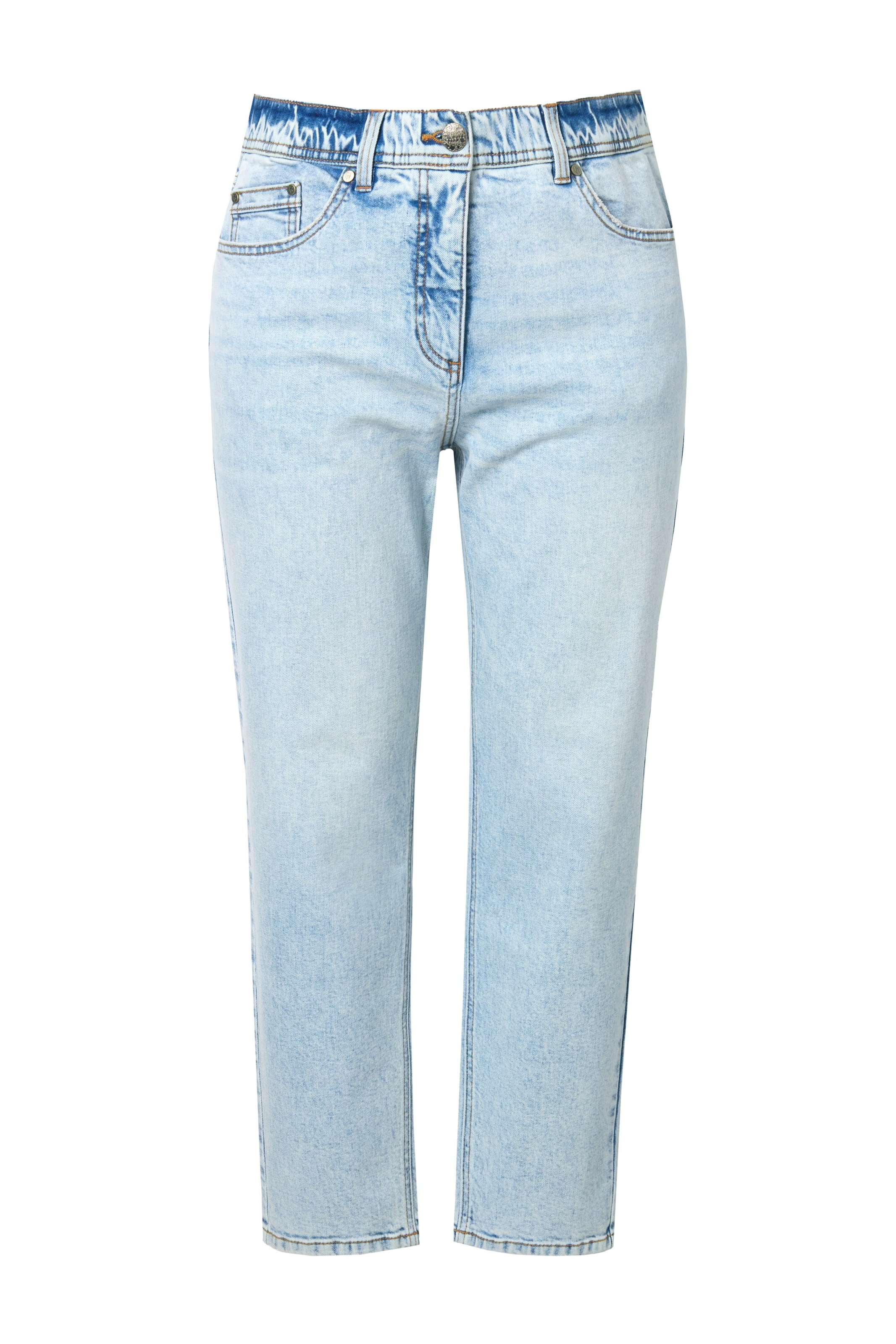 Ulla Popken Regular Jeans in Blauw: voorkant