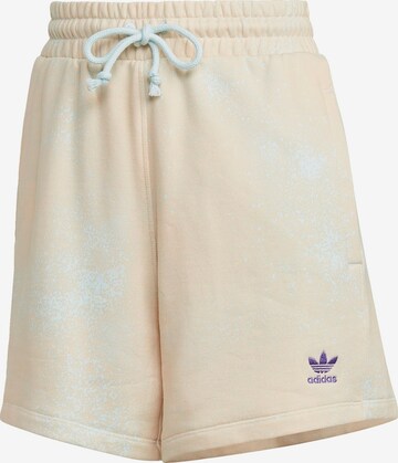 ADIDAS ORIGINALS Regular Broek 'Allover Print Loose' in Oranje: voorkant