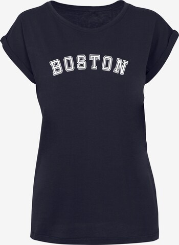 T-shirt 'Boston X' Merchcode en bleu : devant
