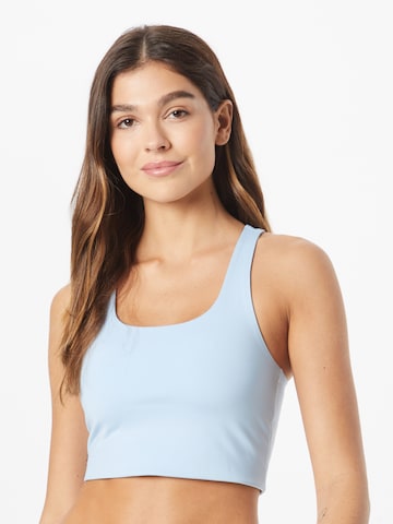 Girlfriend Collective - Soutien Bustier Soutien de desporto 'PALOMA' em azul: frente