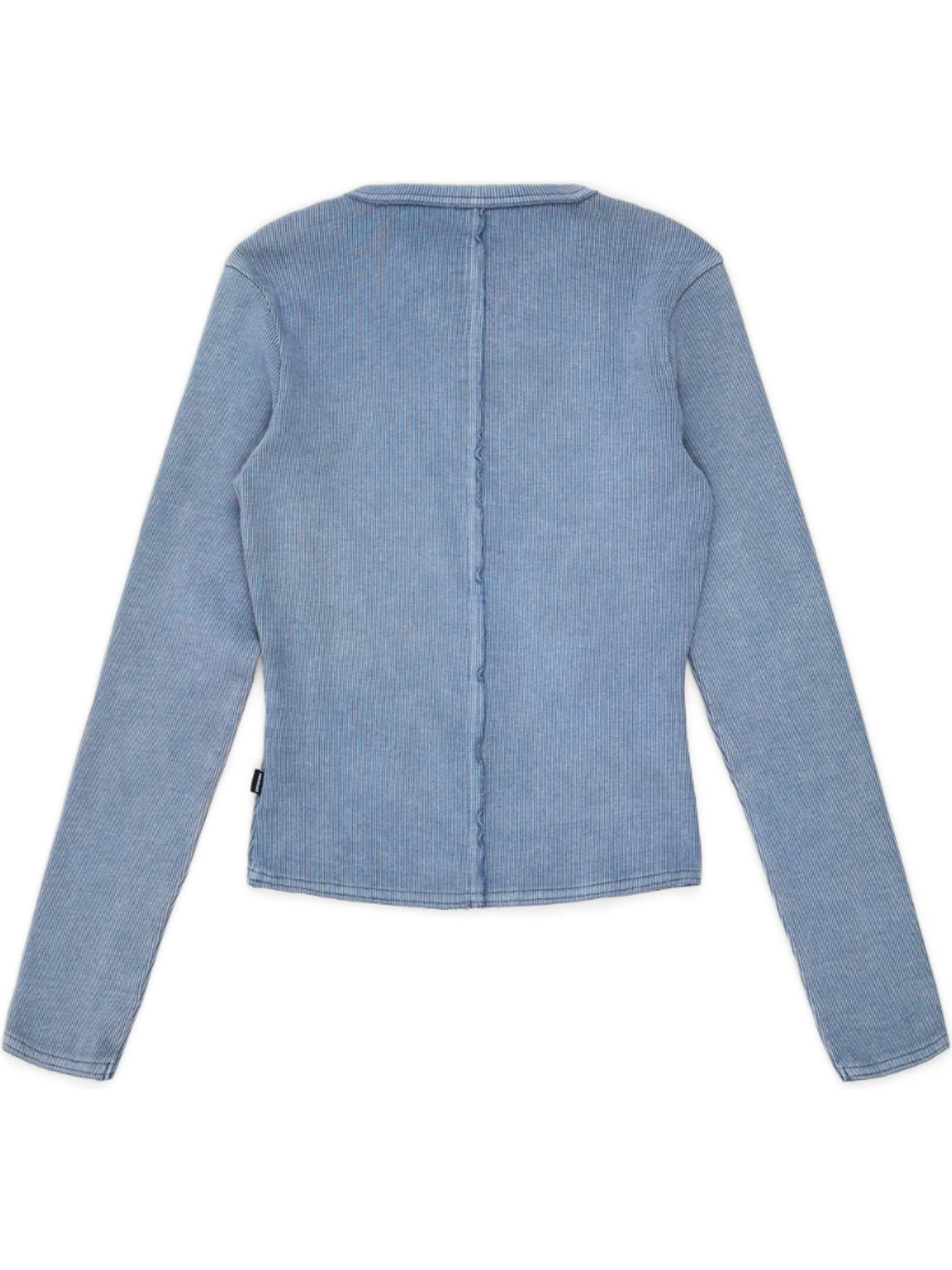 Dr. Denim Shirt 'Stella Rib' in Blauw