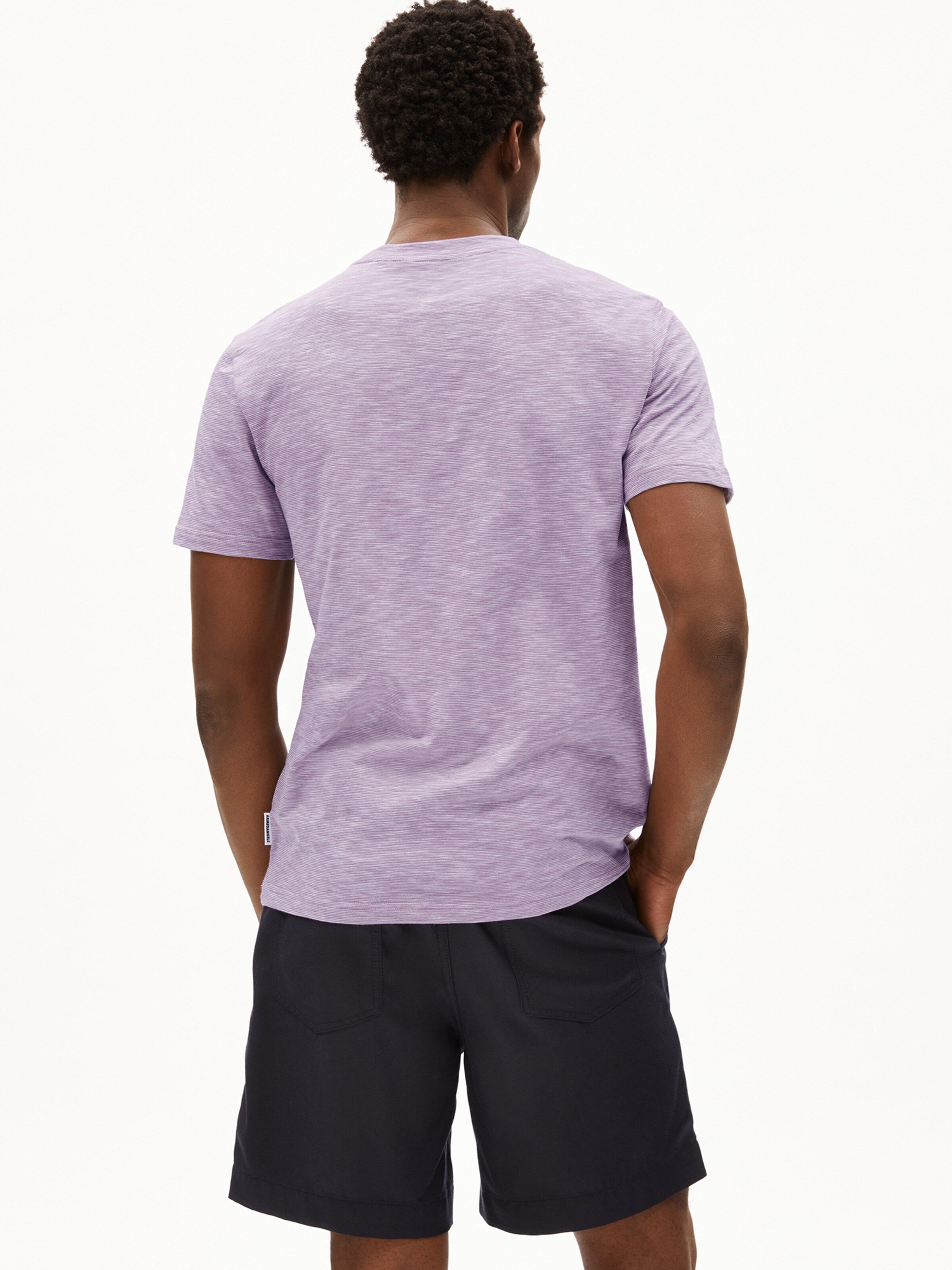 ARMEDANGELS T-Shirt JAAMES STRUCTURE in Lila: Vorderseite