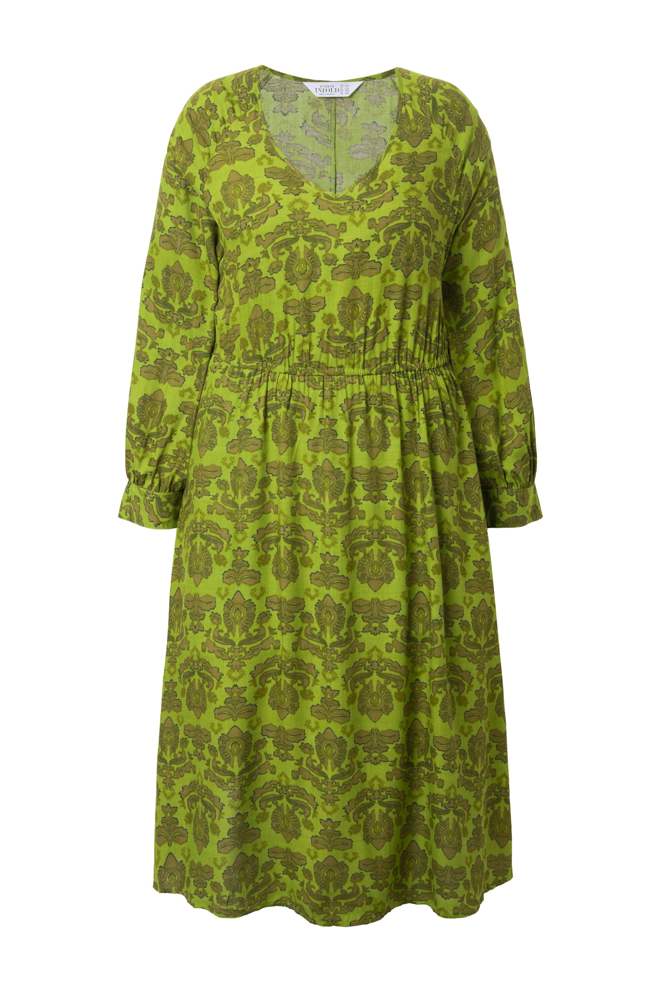 Studio Untold Jurk in Groen: voorkant