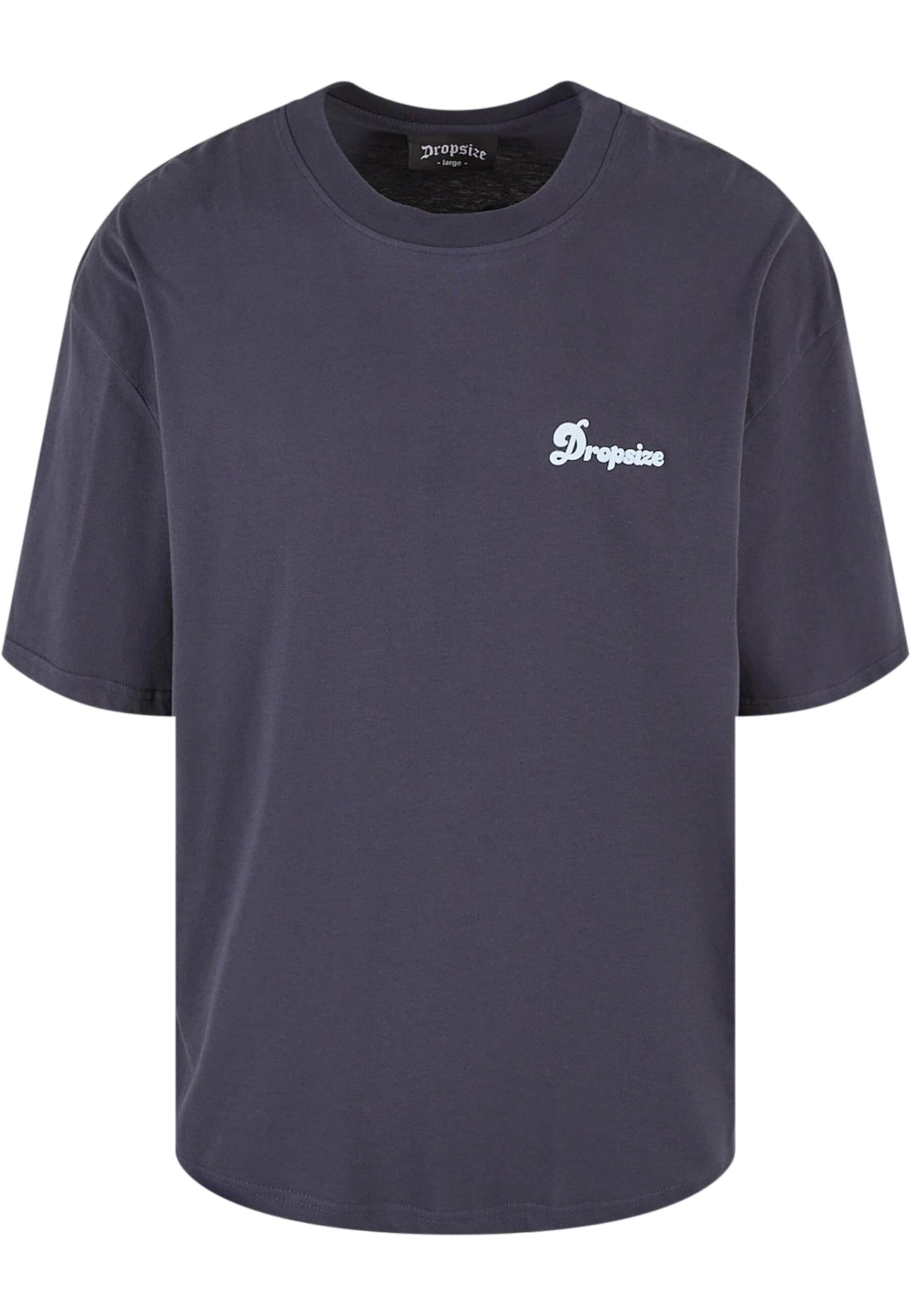 Dropsize Shirt 'Grow Rich' in Blue: front