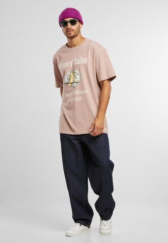 Maglietta 'Money Talks' di Mister Tee in rosa