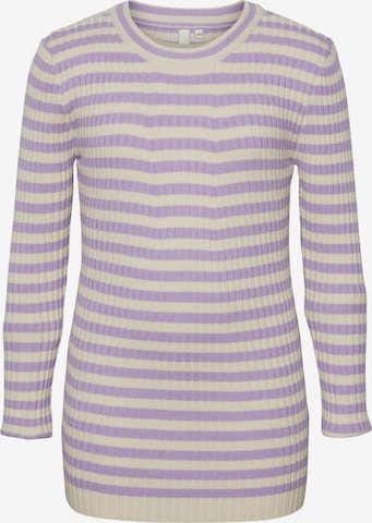 Pieces Kids Sweater 'LPCrista' in Purple: front