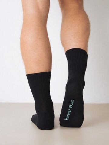 Calzino sportivo 'Tennis Socks 3-Pack' di Honest Basics in nero