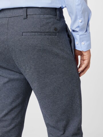 Coupe slim Pantalon chino 'Milano' Clean Cut Copenhagen en bleu