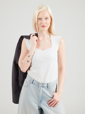 Top 'Let Romance Rule' di Blutsgeschwister in bianco: frontale