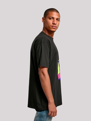 F4NT4STIC Shirt 'TV Times Benny Hill In Character 1989 Pop Art' in Zwart