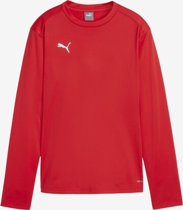 PUMA Athletic Sweatshirt 'teamGOAL' in Red: front