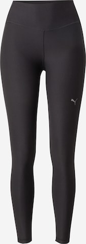 PUMA Skinny Sporthose 'Cloudspun' in Schwarz: Vorderseite