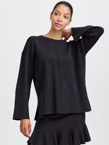 Pull-over 'BYOTARI' b.young en noir : devant