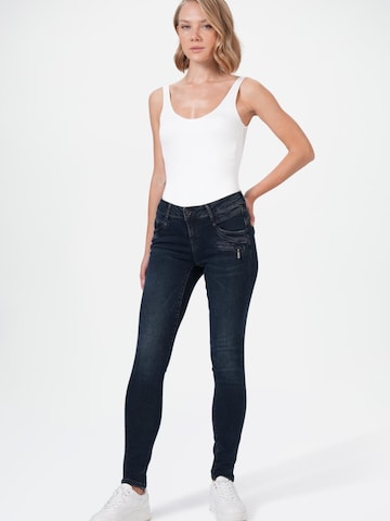 Skinny Jean M.O.D MIRACLE OF DENIM en bleu : devant