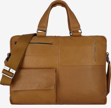Piquadro Document Bag 'Ronnie' in Brown: front